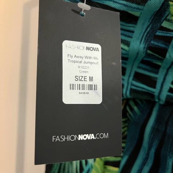 Brand New Tropical Jumpsuit (M) - Picture 6 of 6